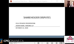 Solicitors Conference. Part 2: Commercial/Corporate. Breaking the Deadlock – Exit Strategies for 50/50 Shareholder Disputes;  Deficiencies in Franchise Disclosure Documents