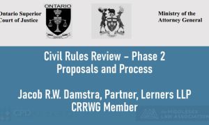 Civil Rules Review – Phase 2 Proposals and Process: Q&A with the Civil Rules Review Committee Member Jacob Damstra
