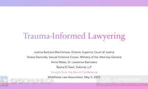 EDI Panel: Trauma Informed Lawyering