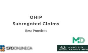 OHIP / Subrogate Claims and Costs
