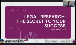 TLA 15th Annual Licensing Candidates Head Start - Part 1: Legal Research